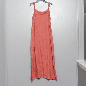 Francesca Bettini made in Italy rose linen midi dress